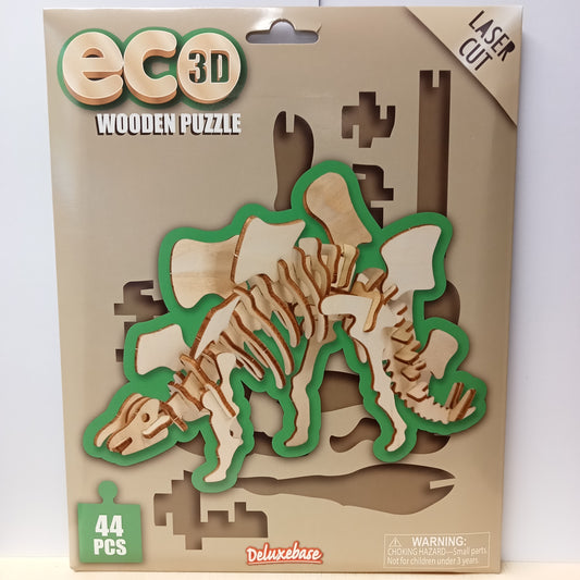 Eco 3D Wooden Puzzle Stegosaurus