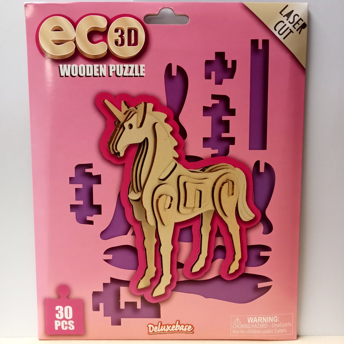 Eco 3D Wooden Puzzle Unicorn