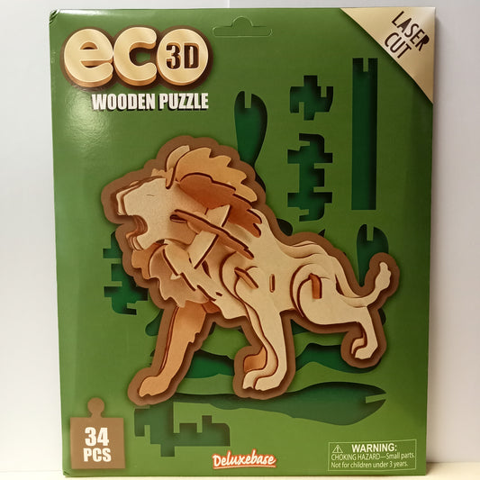 Eco 3D Wooden Puzzle Lion