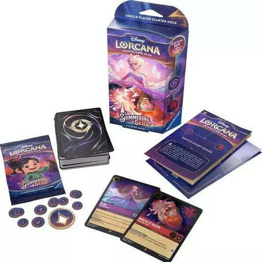 Lorcana Shimmering Skies Starter Deck Amethyst and Ruby