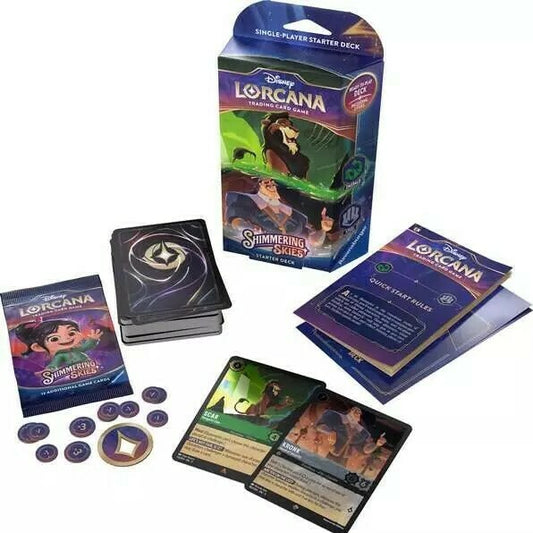 Lorcana Shimmering Skies Starter Deck Emerald and Steel